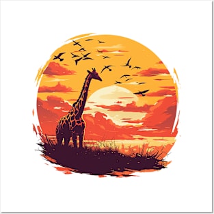 giraffe Posters and Art